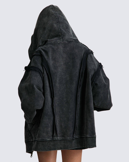 Verromodas Wasteland Loose Zip Hoodie