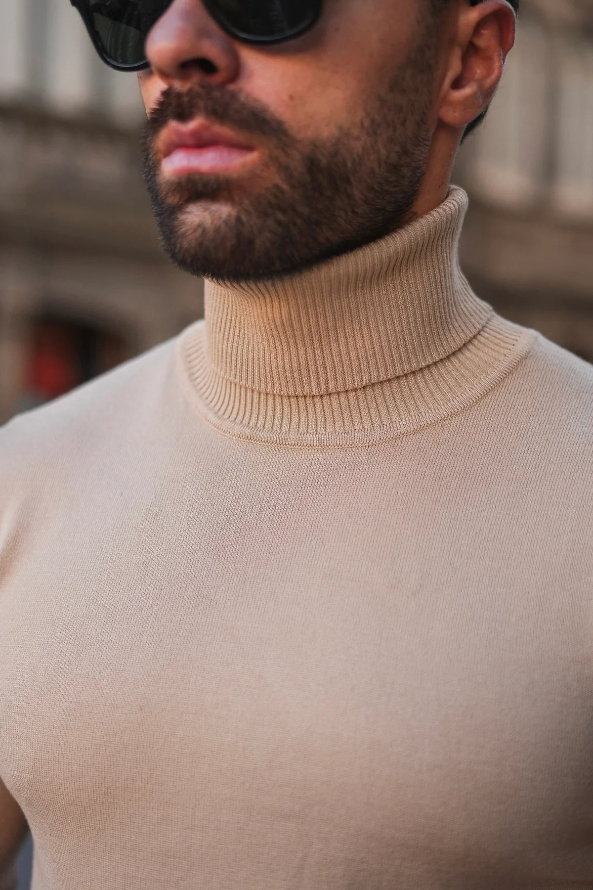 TURTLENECK KNITTED - BEIGE